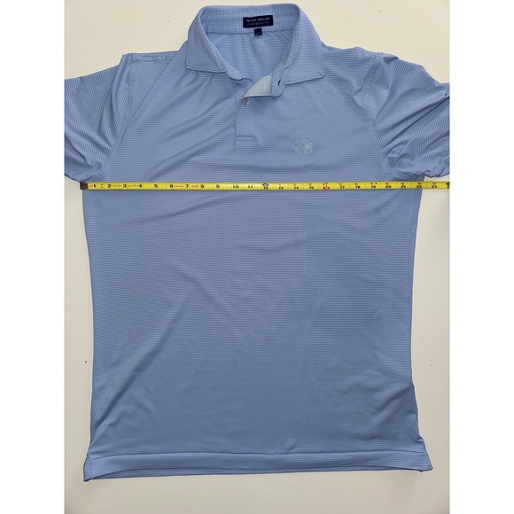 Peter Millar Crown Crafted Mens Polo Shirt VINTAGE CLUB  Stripe Size M Golf - Picture 7 of 7